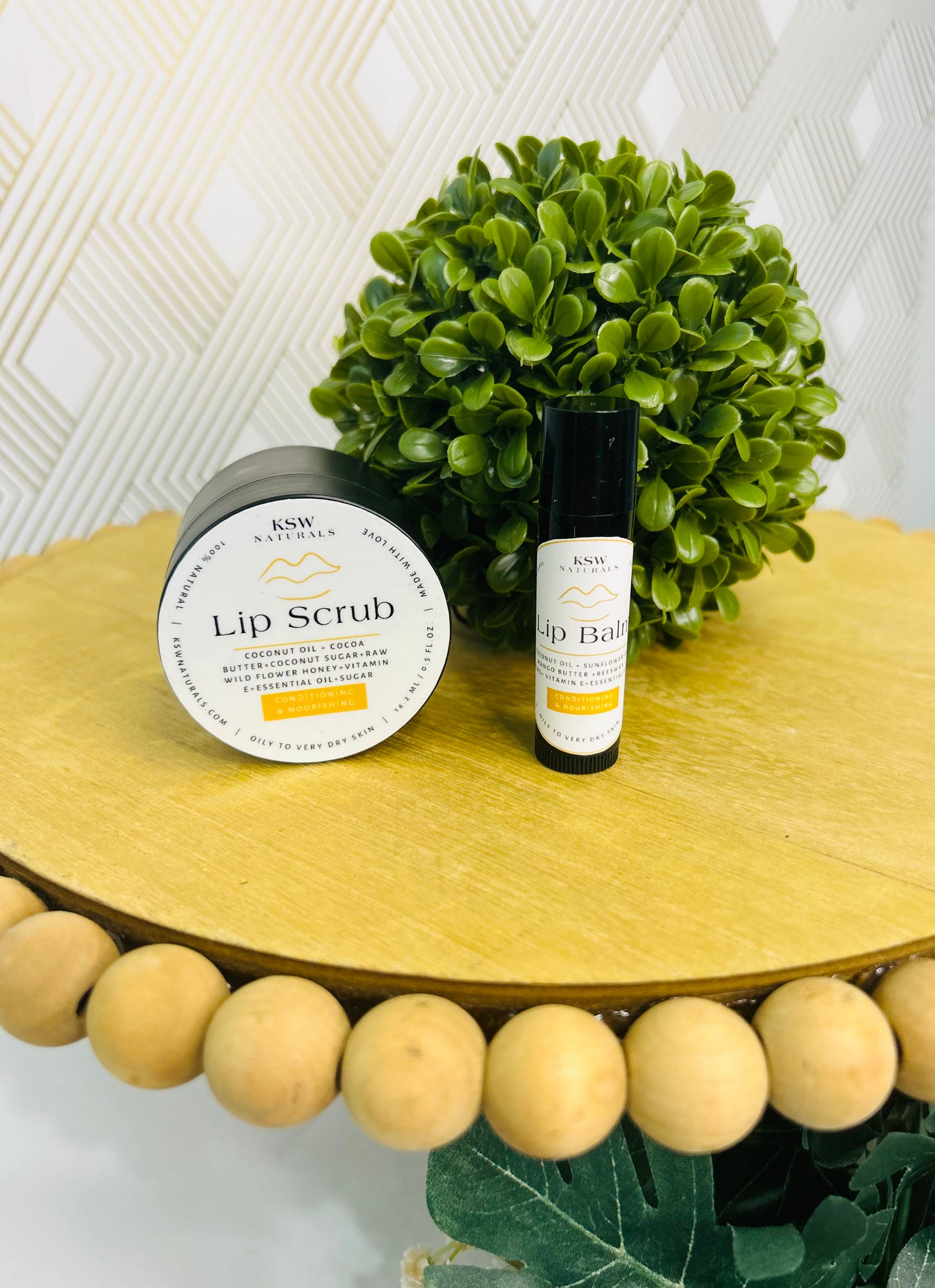 KSW Lip Balm & Lip Scrub Bundle