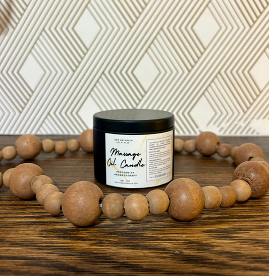 Peppermint Massage Oil Candle